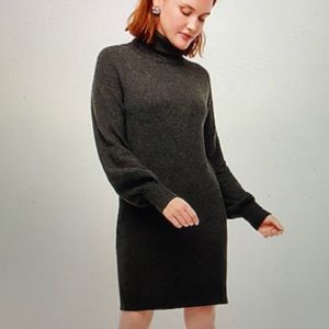 Jcrew $118 turtleneck Sweater Dress super soft xs